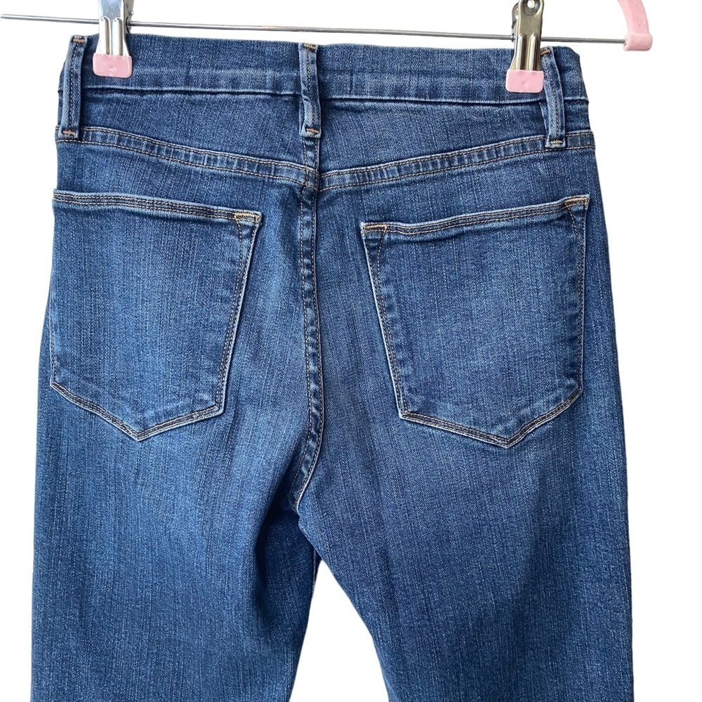 Frame Le High Jeans Size 26 Stretch Cuffed Cropped Ankle‎ Stretch High Rise - Picture 7 of 8